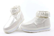 Rubberduck Women's Rd Sporty Snowjogger Nylon Adult Off White, 39
