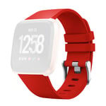 Eariy Sports Band Soft Silicone Compatible with Fitbit Versa 2 Smart Watch, Smooth and Comfortable, Multiple Colours, red