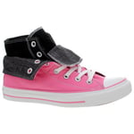 All Star Two Fold Pink/Black Hi Shoe 522218
