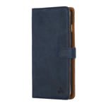 iPhone 6S Plus / 6 Plus Case, Luxury Genuine Leather Folio Wallet with Card Slots and Magnetic Closure, Premium Protective Flip Cover - Gift Boxed and Handmade in Europe by Snakehive for Apple iPhone 6S Plus / 6 Plus - Navy Blue