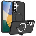 Samsung Galaxy S25 Plus MagSafe hybridskal med ställfunktion, Svart