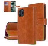 UNIQ Fodral iPhone 11 PRO MAX Dubbla Kortfack Cognac (9 kortfack)