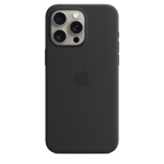 Apple Silikonskal med MagSafe till iPhone 15 Pro Max – svart