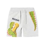 Name It Meir Gigantosaurus shorts småbarn, light grey