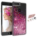 iPhone 6 Plus / 6S Plus - Flytande Glitter 3D Bling Skal Case