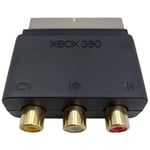 Scart Kontakt Adapter RCA AV Xbox 360 Svart (Begagnad)