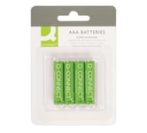 Q-Connect 4 X Aaa, Engångsbatteri, Aaa, Alkalisk, 4 Styck, Grön, Cylindrisk