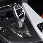 Automotive Decorative Strips Carbon Fiber Car Gear Cover Decorative Sticker for BMW 1/2 / 3/4 Series, Sutible for Left Driving