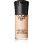 MAC Cosmetics Studio Fix Fluid SPF 15 24HR Matte Foundation + Oil Control Matterende foundation SPF 15 Skygge NC10 30 ml