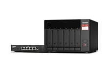 QNAP TS-673A - NAS-server - med QSW-1105-5T switch