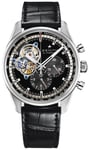 Zenith 03.2040.4061-21.C496 El Primero Svart/Läder Ø42 mm