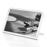 Classic Magnet With Stand - BW - Retro Record Player Vinyl #36130