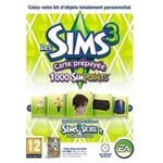 Les Sims 3 Carte Prepayéee 1000 Simpoints Pc