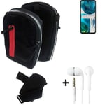 Shoulder bag / holster + earphones for Motorola Moto G52 Belt Pouch Case