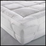 ARLINENS Luxury Mattress Topper Duck Feather & Down Extra Thick Box Constructed Stitched (SINGLE)