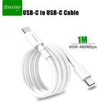 Câble USB C vers USB C,[2Pack 1M+2M] câble de type c vers type c Compatible avec le câble de chargeur macbook pro pour Air/Pro 2021,câble de chargeur usc pour Samsung s23/S22/A53,Google - Type 1m 60w