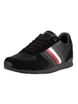 Tommy Hilfiger Iconic Mix Runner Trainers Black Male 10 UK