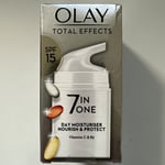 Olay Total Effects 7-In-One Day Moisturiser Nourish & Protect SPF 15 50ML
