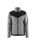 Blåkläder strikket jakke 59422536, softshell, grå/svart størrelse 4XL