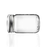Ball Mason Glass Jar 480ml Wide Mouth Jars Transparent Lids 1pcs