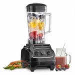 MisterChef Multi Speed Smoothie Blender / 2200W with 2L BPA-Free Tritan Container I 45000 RPM 8 Blades in Stainless Steel for Ice/Soups/Nuts/Smoothie/Juices [Energy Class A+++] Black
