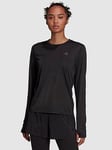 adidas Running  Long Sleeve T-Shirt - Black, Black, Size S, Women