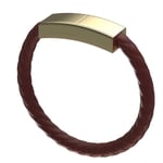 USB till Lightning Laddningsarmband - Elegant Läder Magnetisk Laddare Brun