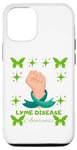 Coque pour iPhone 13 Pro Ruban vert citron sensibilisation à la maladie de Lyme