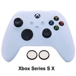 Série Xbox Sx White - Étui Pour Manette De Jeu En Silicone Souple, Effet Phosphorescent