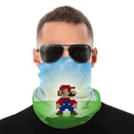 SVDziAeo Game Super Mario Variety Turban Washable Face Neck Warmer Scarf Balaclava Unisex Soft Windproof Novelty Headband For Sports Hiking