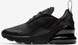 Nike Younger Kids' Shoe Air Max 270 Urheilu BLACK/BLACK/BLACK
