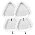 Microfibre Cloth Cover Pads for VONHAUS Steam Cleaner Mop Steamer White x 4 Pack