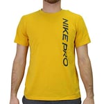 NIKE Pro Top NPC Burnout T-Shirt Men's T-Shirt - Yellow, XL