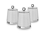 Morphy Richards Dimensions White Tea, Coffee & Sugar Canisters Set of 3 978054
