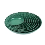 1/5pcs Round Small Medium Large Plastic Green Plant Pot Saucer W A4(20cm) 5pcs