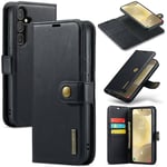 DG.MING Samsung Galaxy S25 Plus Plånboksfodral med avtagbart skal, Black