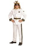 Marine Kaptein Barnekostyme med Hatt