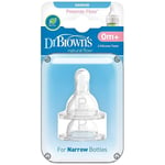 Dr. Brown's Options Preemie Flow Teats For Narrow Neck Bottles - 2 Pack