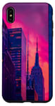 iPhone XS Max Bold color minimal new york city architecture landmark Case