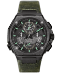 Bulova Precisionist X Special Edition Mens Green Watch 98B355 Leather - One Size