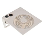 Ultra Thin Table Fan Desktop Flat Foldable Stepless Speed Control Mini Fan Beige