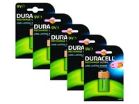 Duracell Rechargeable ultra 9V Battery - Pack of 5