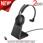Jabra Evolve2 65 Wireless Bluetooth Headphone/ Headset with Charging Stand│Black