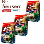 Philips Senseo 108 x Cafe Rene Espresso Roast Coffee Pads Bags