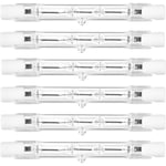 6-pack R7s Halogenlampa 118mm 230W Dimbar 230V 4650lm 2800K Varmvit Energisparande Wolfram Linjära Lampor Floodlight J118 [Db] 118mm