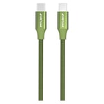 GreyLime Câble USB-C vers USB-C 60 W pour MacBook, ordinateur portable, GoPro, Samsung Green 1 m