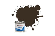 Humbrol 14ml No. 1 Tinlet Enamel Paint 10 Service (Brown Gloss)