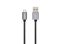 3SIXT BLK Micro USB-kabel 1.0m