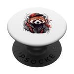 Funny Cool Cap Urban Red Panda Street Art PopSockets Swappable PopGrip
