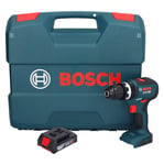 Bosch GSB 18V-55 Professional Perceuse-visseuse à percussion sans fil 18 V 55 Nm Brushless + 1x batterie 2,0 Ah + Coffret -